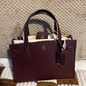 Tory Burch Burgundy Satchel